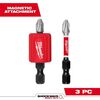Milwaukee SHOCKWAVE Impact Duty Magnetic Attachment & PH2 Bit Set 3pc, small image number 1