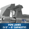 Wilton Mechanics Pro Vise 10 Jaw Width 12in Jaw Opening 360 Swivel Base, small image number 5