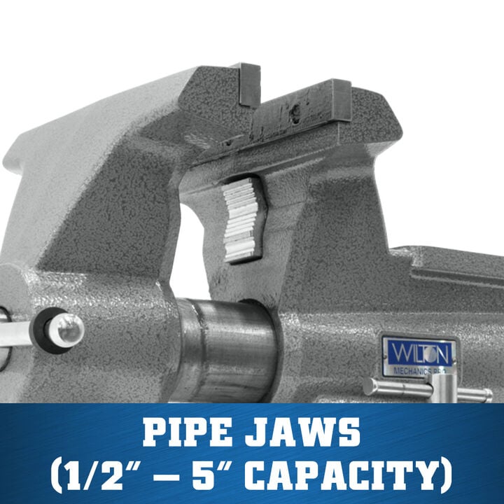 Wilton Mechanics Pro Vise 10 Jaw Width 12in Jaw Opening 360 Swivel Base, large image number 4