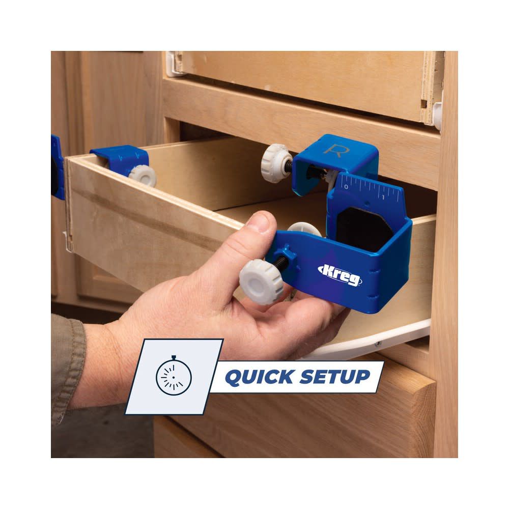 Kreg Heavy-Duty Drawer Front Mounting System KCS-DFMT-PRO - Acme Tools