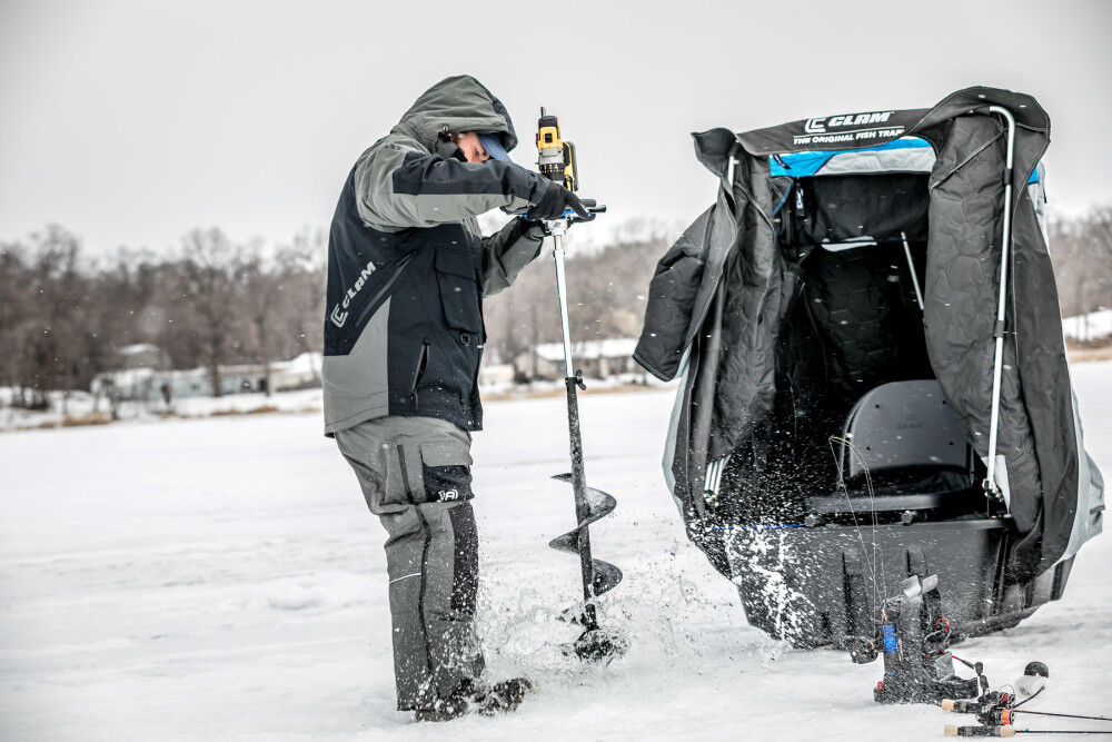 Clam ice fishing backpack top