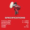 Milwaukee M12 12 Volt Lithium-Ion Cordless Variable Speed Polisher/Sander (Bare Tool), small