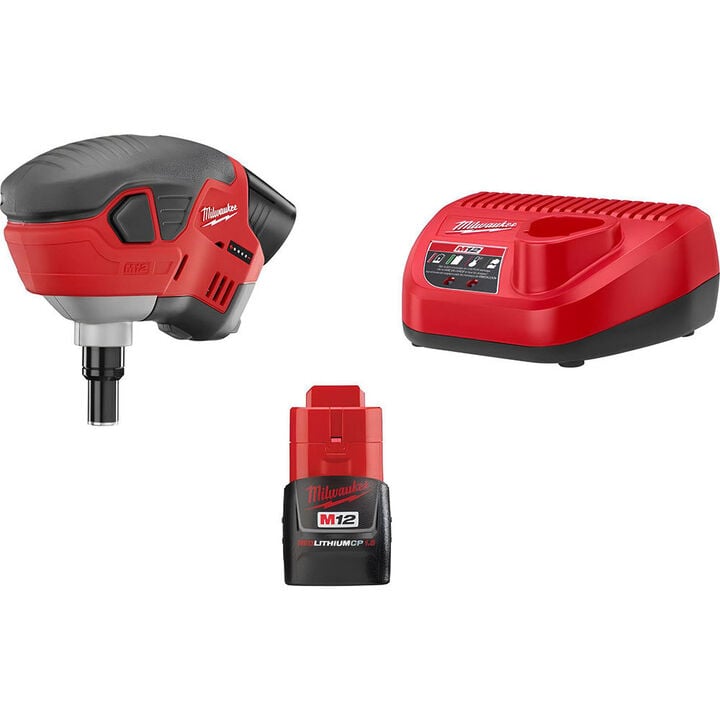 Milwaukee M12 Cordless Lithium-Ion Palm Nailer Kit