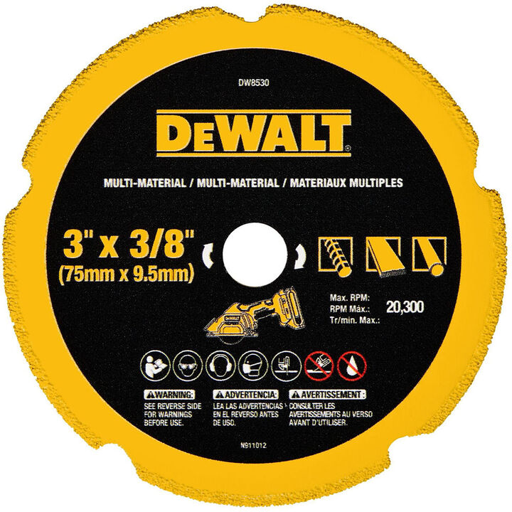 DEWALT 3 Inch Segmented Rim Diamond Multi-Material Blade