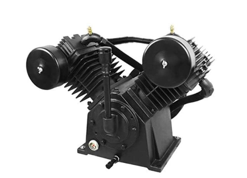 Powermate Universal Replacement Two Stage V-Twin Cylinder Oil Lubricated Pump 10 RHP, large image number 1
