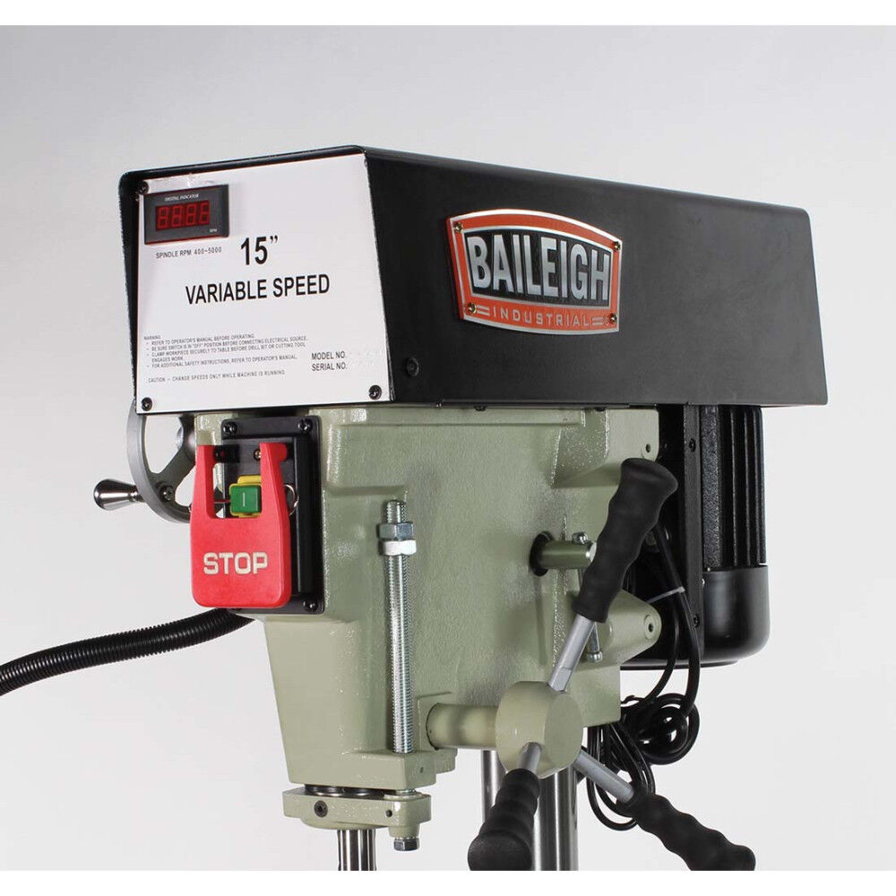 Baileigh DP-15VSF Floor Drill Press 110/220V 1 Phase 15in, large image number 4