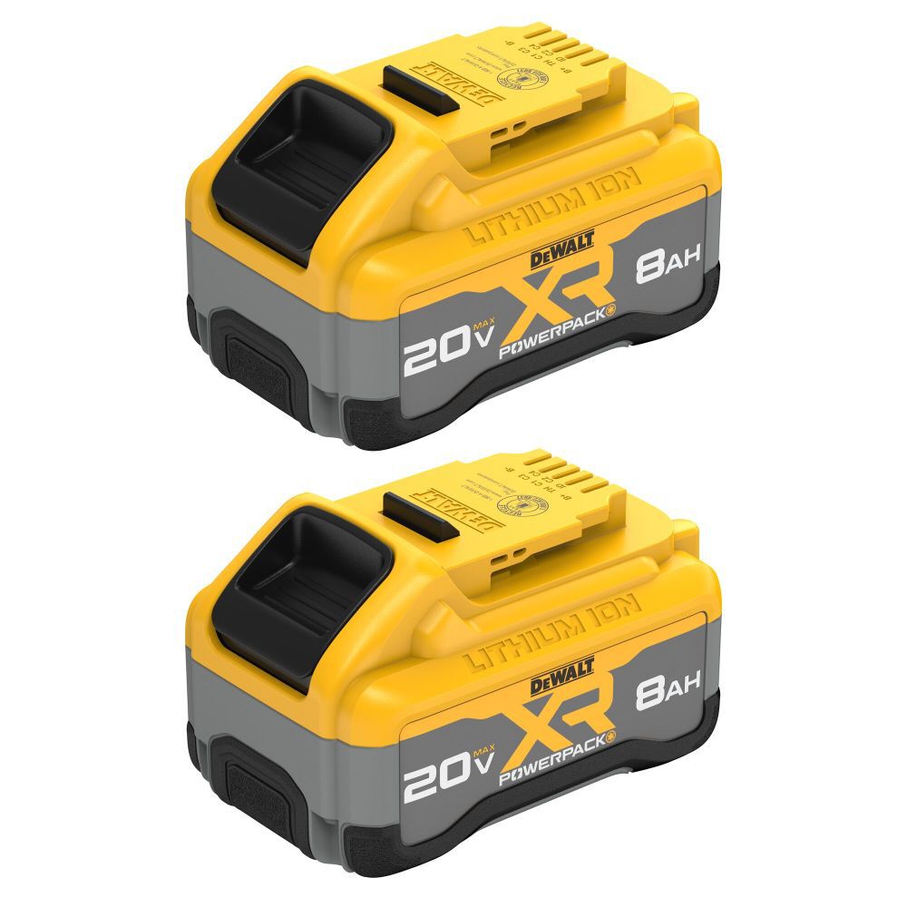 DEWALT 20V MAX XR POWERPACK 8 Ah Battery 2 Pack DCB2108 2 Acme Tools