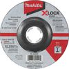 Makita X-LOCK 4-1/2in x 1/4in x 7/8in Type 27 General Purpose 36 Grit Metal Abrasive Grinding Wheel, small image number 1