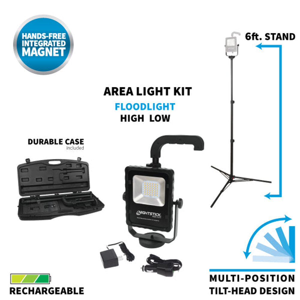 Nightstick Rechargeable LED Area Light Kit, large image number 4