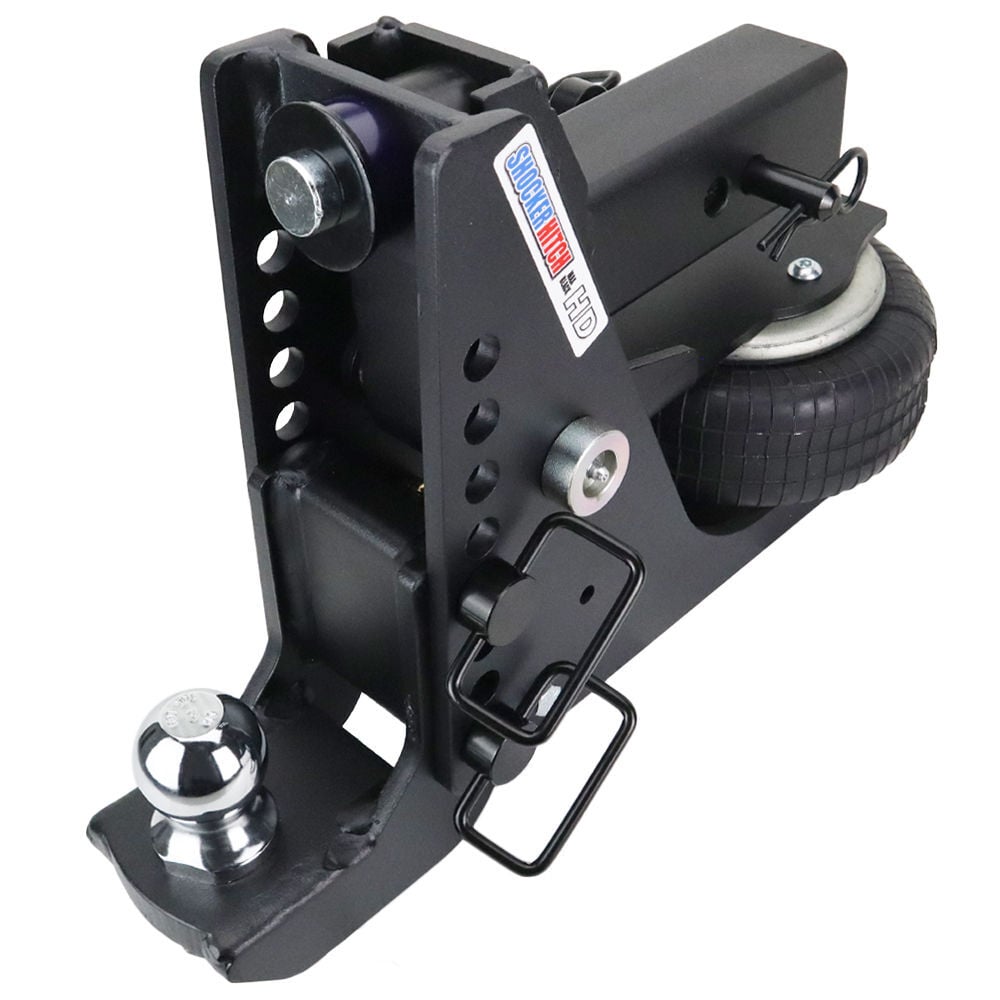 Shocker Hitch HD 20K Max Black 2.5 Inch Air Receiver Hitch & Drop Ball Mount 2 Inch Hitch Ball, large image number 2