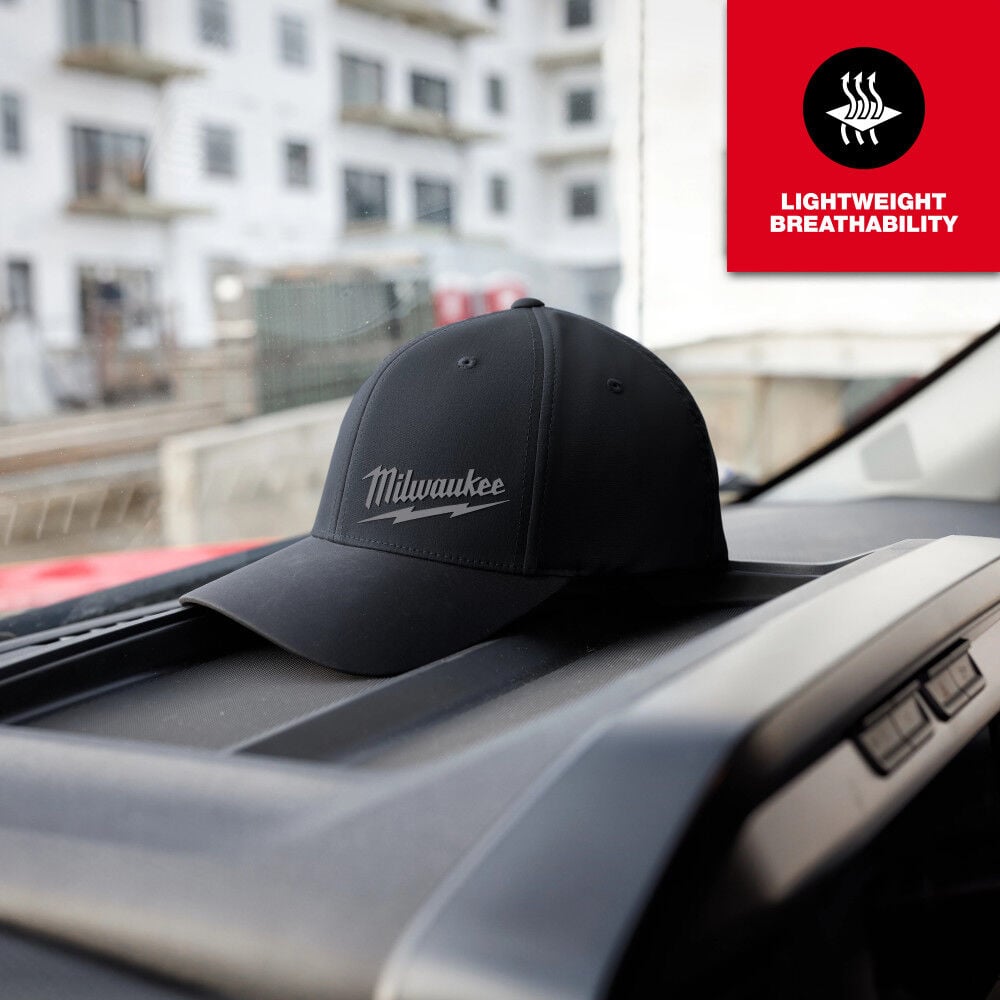 Milwaukee WORKSKIN Performance Fitted Hat Black L/XL, large image number 5