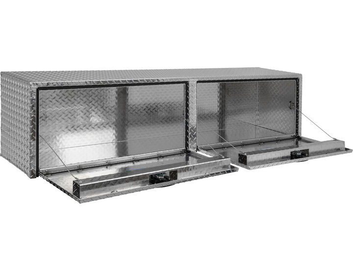 Buyers Products Company 18x16x72 Inch Diamond Tread Aluminum Topsider Truck Box, large image number 2