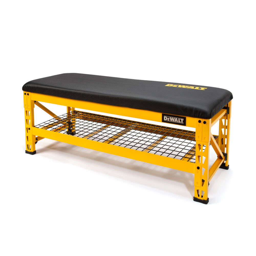 DEWALT Garage Bench with Wire Grid Storage Shelf, large image number 2