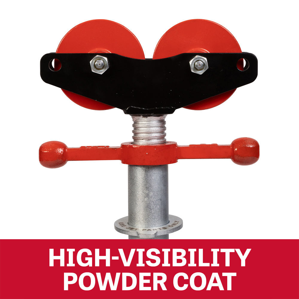 JET Folding Pipe Jack Stand with Steel Rollers, large image number 5