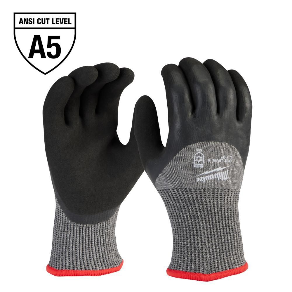 Milwaukee 12-Pack Cut Level 5 Winter Dipped Gloves Size Large - 48-73-7952B