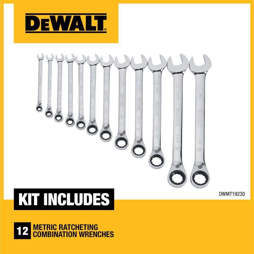 DEWALT 12 Piece Ratcheting Metric Wrench Set, large image number 2