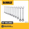 DEWALT 12 Piece Ratcheting Metric Wrench Set, small image number 2