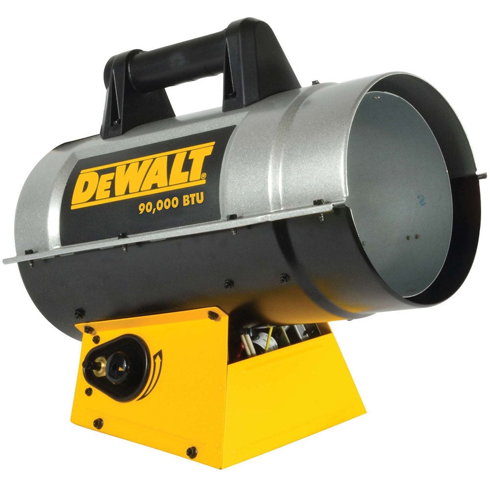 DEWALT DXH90FAV 90000 BTU Forced Air Propane Quiet Burner Job Site Heater, large image number 1