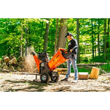 DK2 4in 280 cc 7HP Gasoline Powered Kinetic Drum Chipper, large image number 9