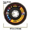 DEWALT 4-1/2in X 7/8in 40G T29 XP CERAMIC FLAP DISC, small image number 4