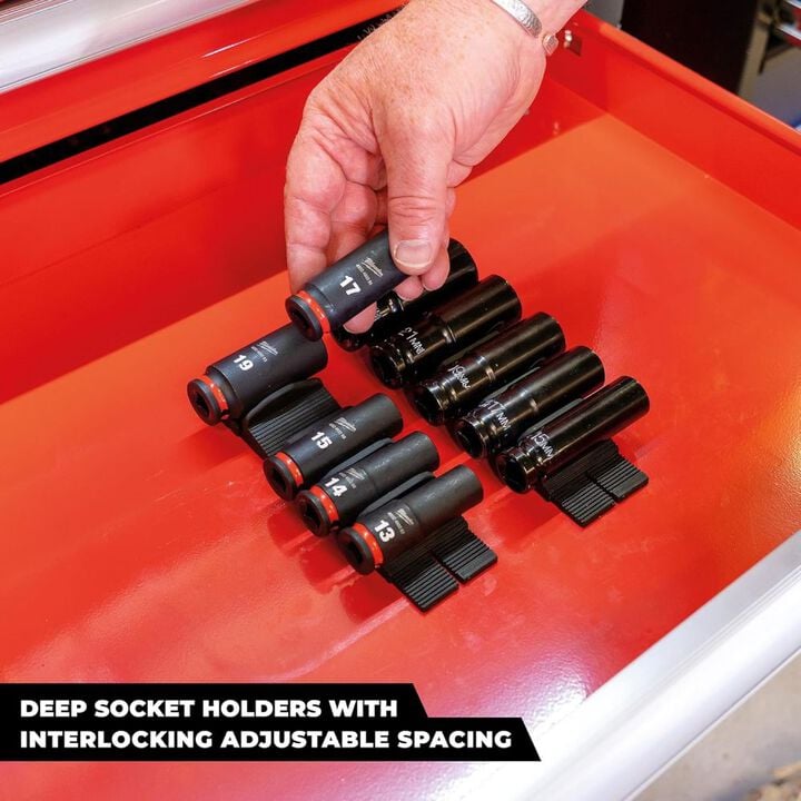 Stealthmounts TPE Drawer Hive Deep Socket/Universal Holder, Black, 10 Pieces, large image number 2