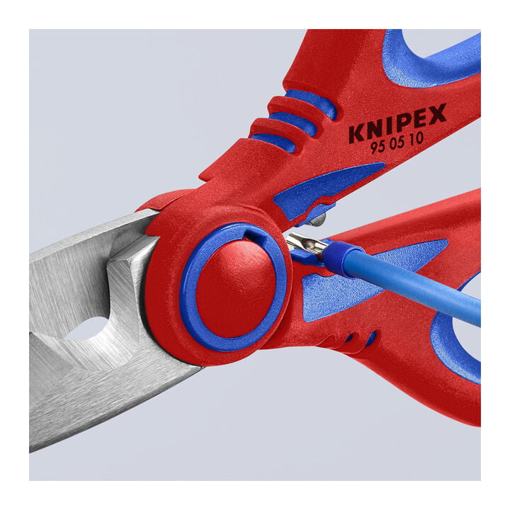 Knipex 6-1/4 Inch Stainless Steel Electricians Shear with Crimper, large image number 4