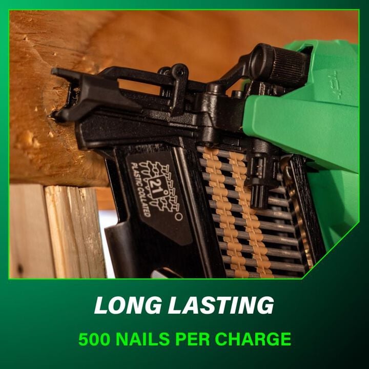 Metabo HPT 18V MultiVolt Cordless 21 3-1/2" Plastic Strip Framing Nailer (1x4.0Ah), large image number 7