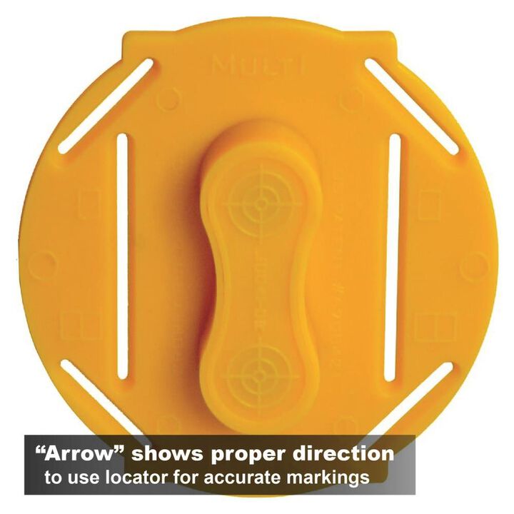 Calculated Industries Multi Mark Magnetic Drywall Cutout Tool for Rectangular Round and Octagonal Boxes, large image number 2