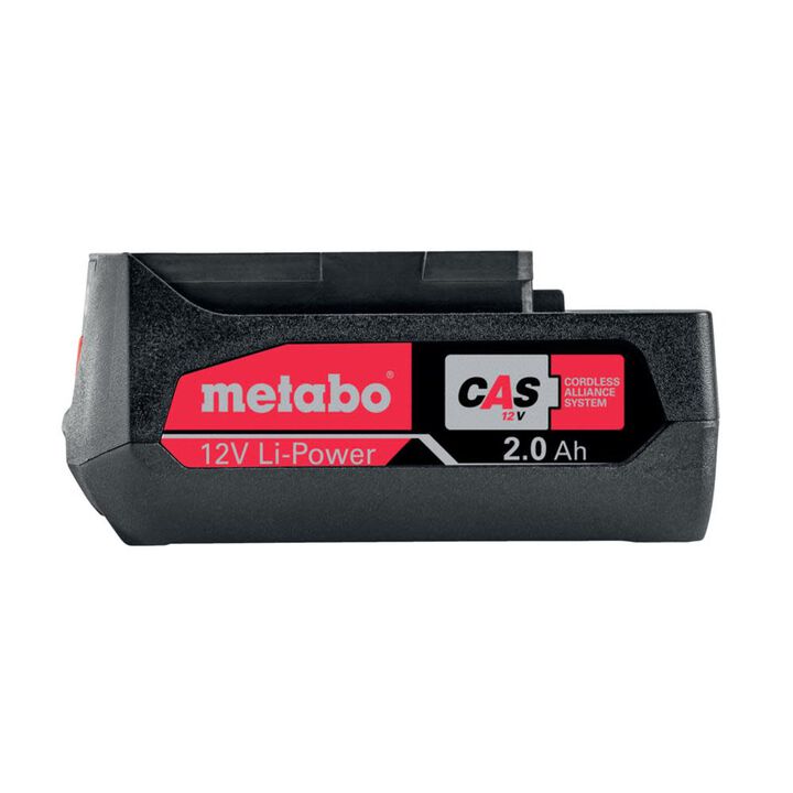Metabo LiPOWER 12V 2Ah Lithium Ion Power Tool Battery Pack with Fuel Indicator, large image number 1