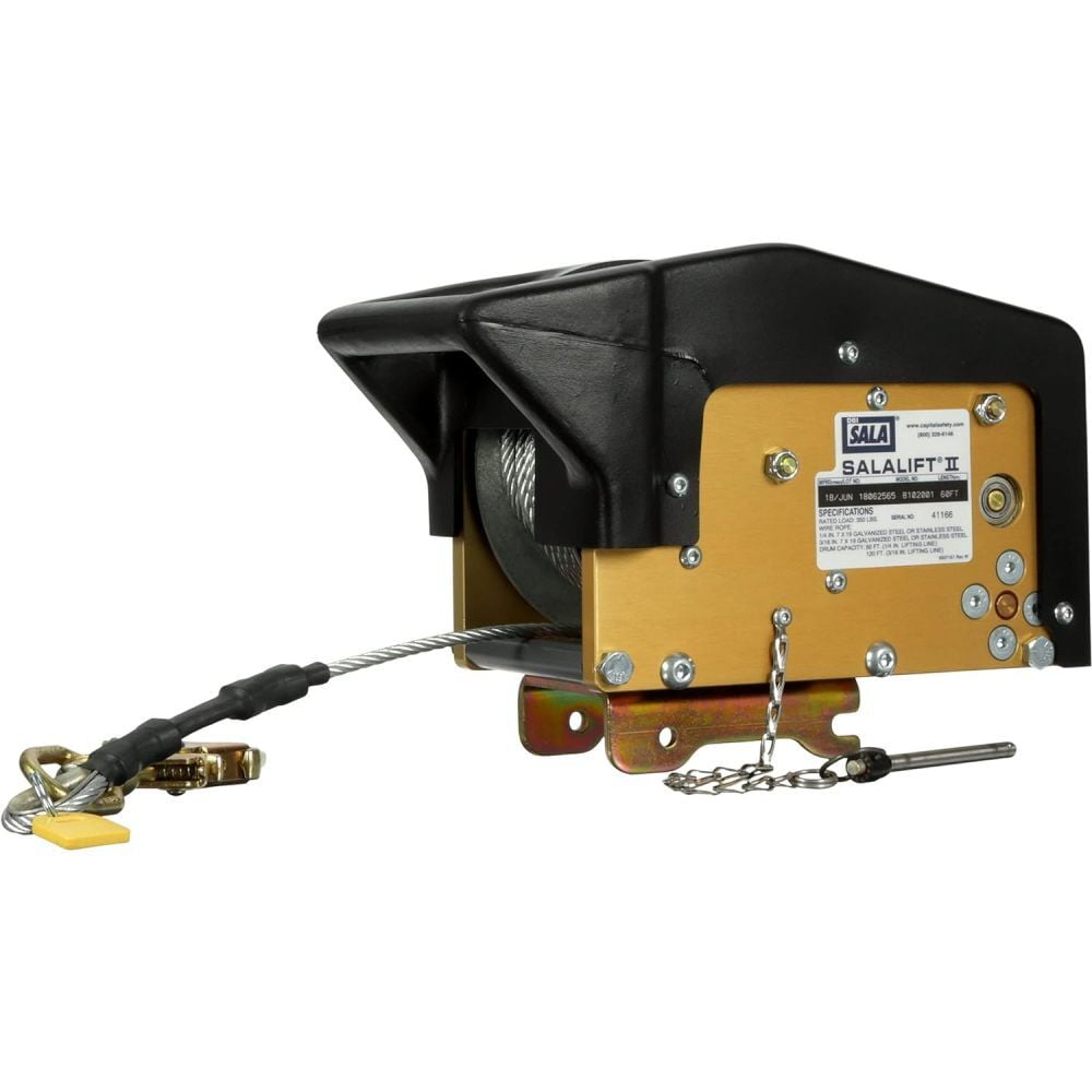 DBI Sala Salalift II 350 Lbs Winch with 60 Ft. Galvanized Steel Cable – 8102001