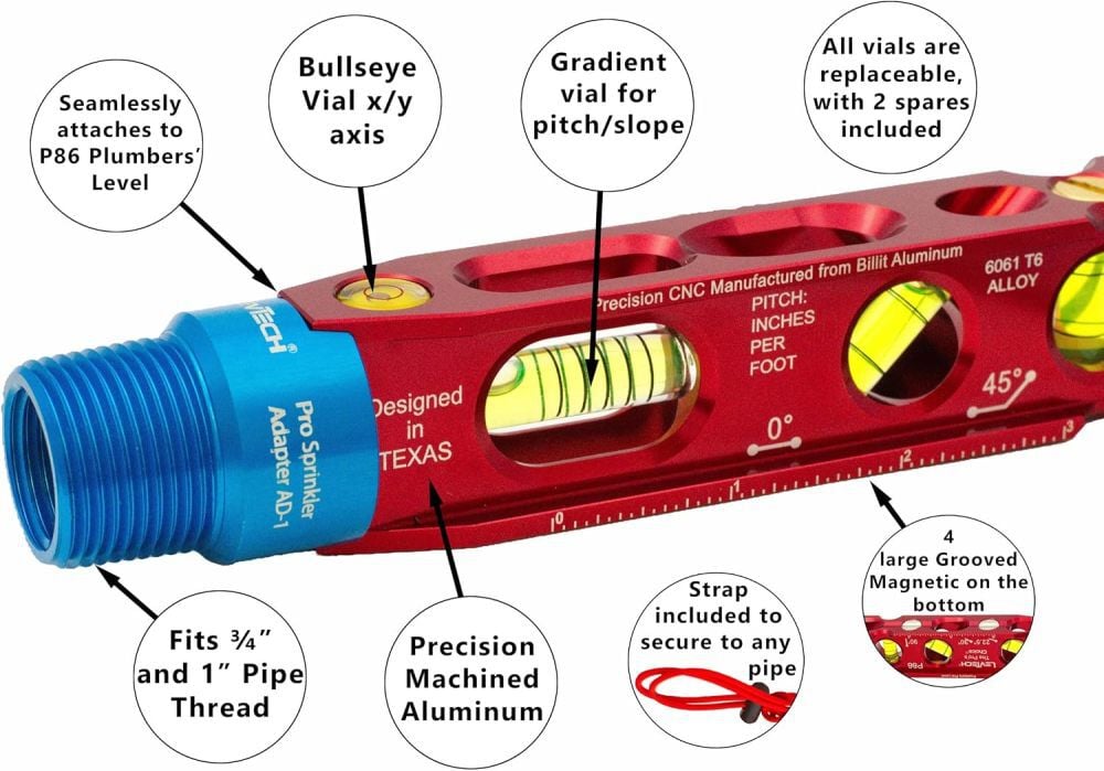 LevTech AD1 Sprinkler Adapter for P86 Level, large image number 6
