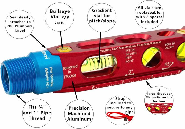 LevTech AD1 Sprinkler Adapter for P86 Level, large image number 5