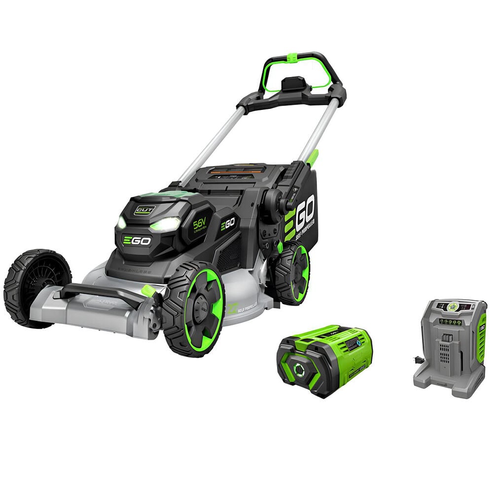EGO 22 Inch Self-Propelled Lawn Mower Kit with 10Ah Battery & Turbo Charger – LM2206SP