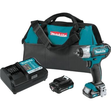 Makita 12V Max CXT Lithium-Ion Cordless 1/4 In. Impact Wrench Kit (2.0Ah), large image number 0