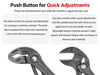 Tekton Angle Nose Push Button Pliers and Pliers Wrench Set 2 Piece, small image number 2