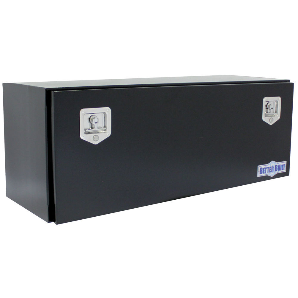 Better Built 48in Under Bed Truck Box Single Door Double Latch Black, large image number 1