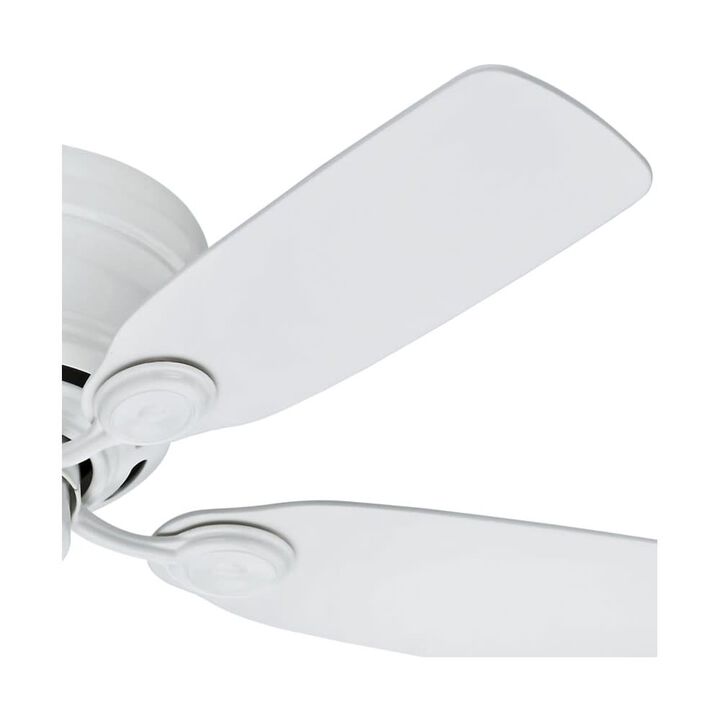 Hunter Fan Low Profile IV Ceiling Fan 42in Indoor White Snow White, large image number 3