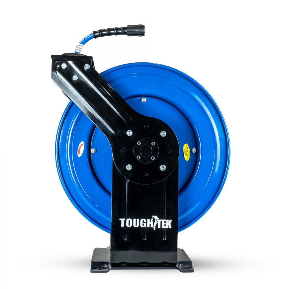 BluBird Tough-Tek 1/4 Inch x 100 Ft. Steel Pressure Washing Hose Reel – TTPWR14100-NM-M22