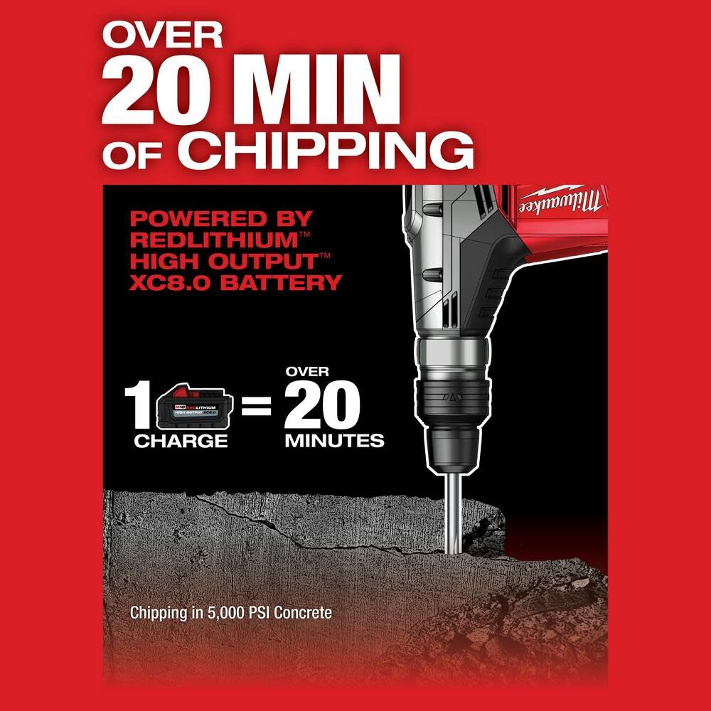 Milwaukee M18 FUEL 1-9/16 in. SDS-Max Rotary Hammer  (Bare Tool), large image number 6