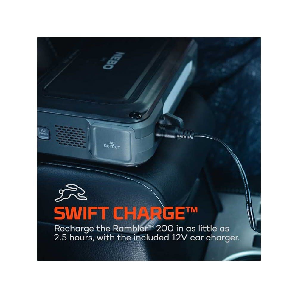 Nebo Rambler 400 Watt Lithium-Ion Battery Solar Portable Power Station, large image number 5