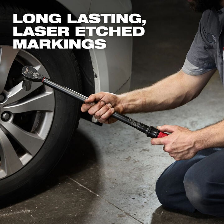 Milwaukee 1/2 Inch Drive Click Torque Wrench 50-250 Ft-Lbs, large image number 3