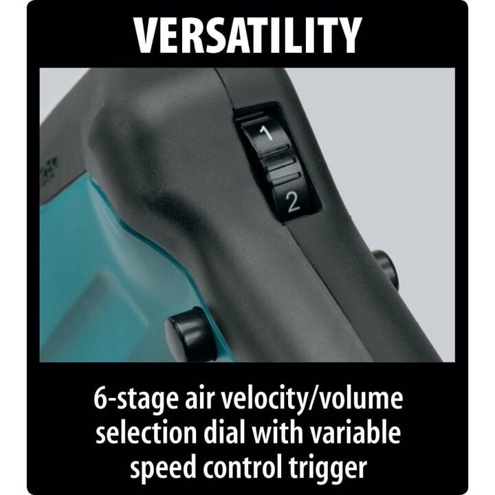Makita 18V X2 LXT Lithium-Ion Brushless Cordless Blower with Gutter Cleaning Attachment, large image number 4