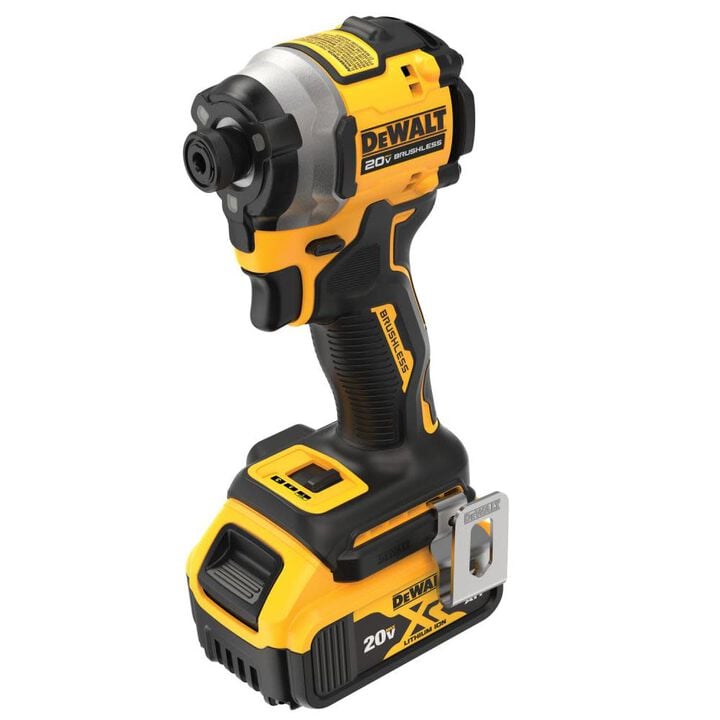 DEWALT 20V MAX 1/4in Impact Driver & 6-1/2in Brushless Cordless Circular Saw Combo Kit Bundle, large image number 4