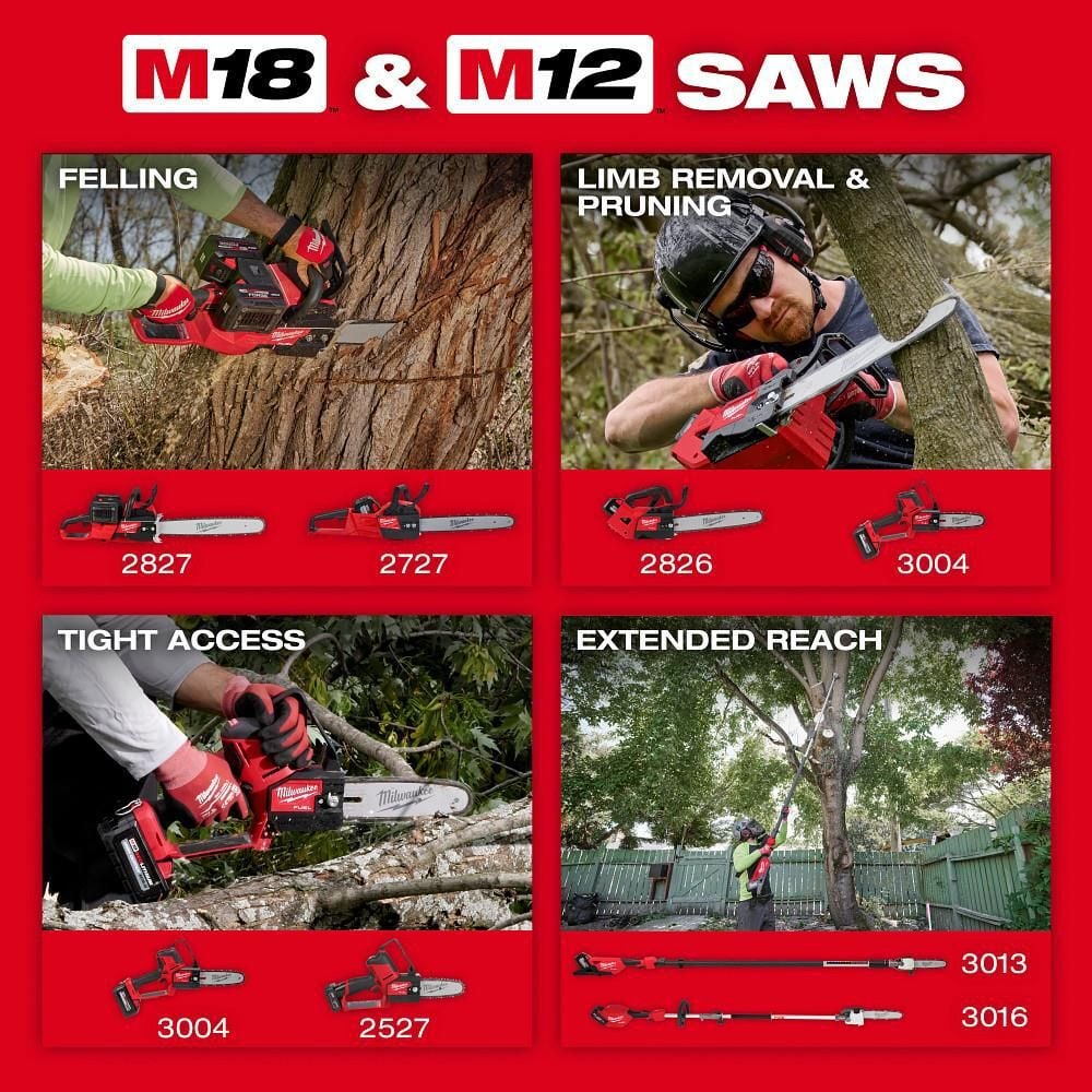 Milwaukee M18 FUEL Pole Saw with QUIK-LOK Kit, large image number 13