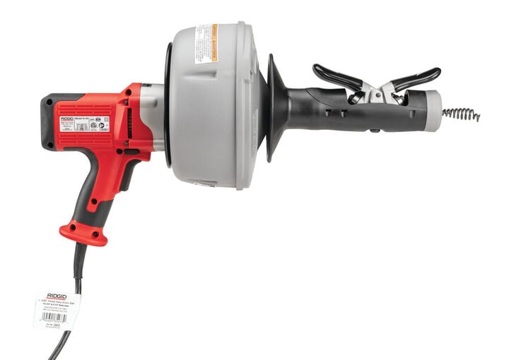 Ridgid K-45 Sink Machine with Manual Controls, 2 Inner Drums, 5 Piece Head Set, Metal Carrying Case, & Gloves, large image number 4