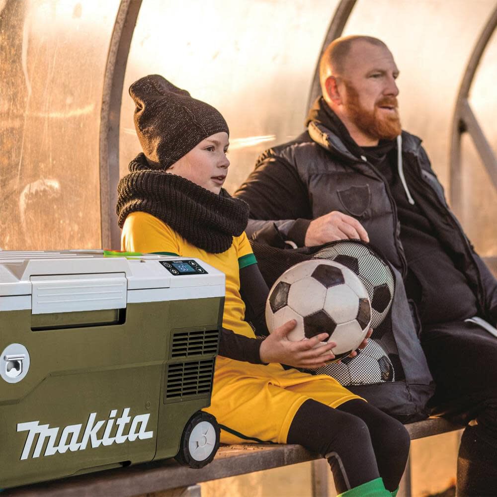 Makita battery sales powered cooler
