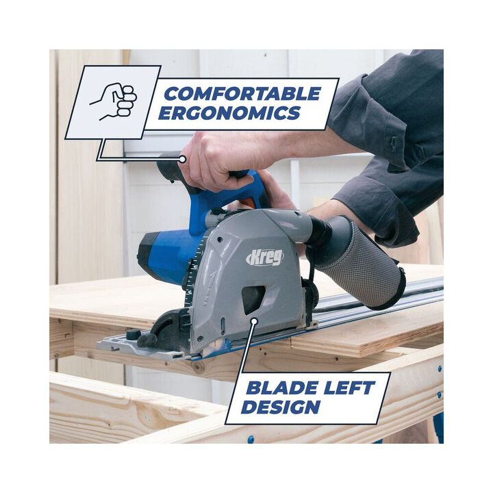 Kreg 120V 48T Blade Adaptive Cutting System Plunge-Cut Track Saw, large image number 10