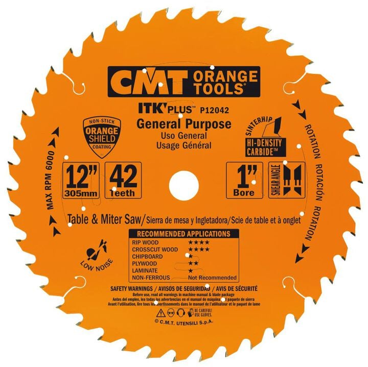 CMT ITK Plus General Purpose 12In x 42T x 1In, large image number 0