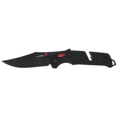 SOG Trident Pocket Knife Black & Red Straight 3.75in Blade