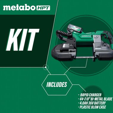 Metabo HPT 36V MultiVolt Deep Cut Band Saw Kit, large image number 2